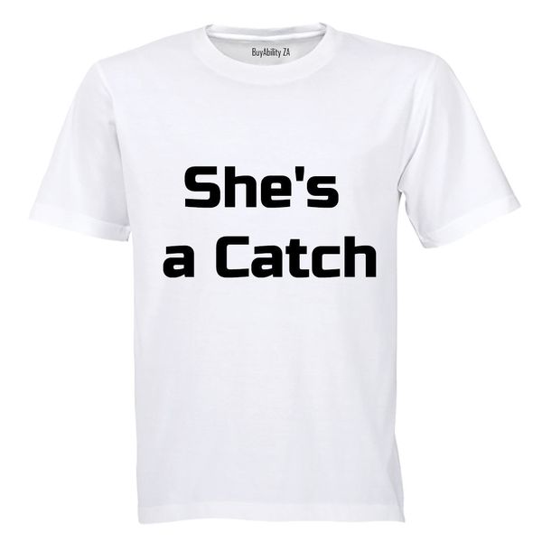 She's a Catch! - Mens T-Shirt - White