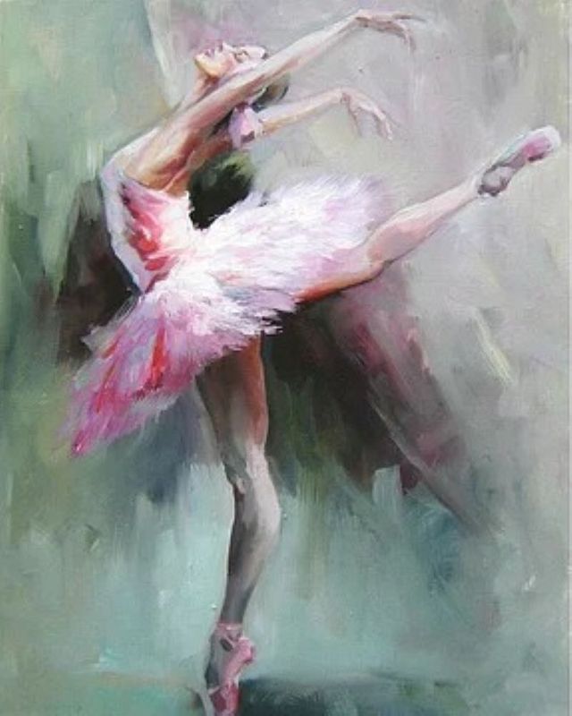 Paint by Numbers DIY Kit_ 40cm x 50cm – Ballerina Illustration MP185 ...