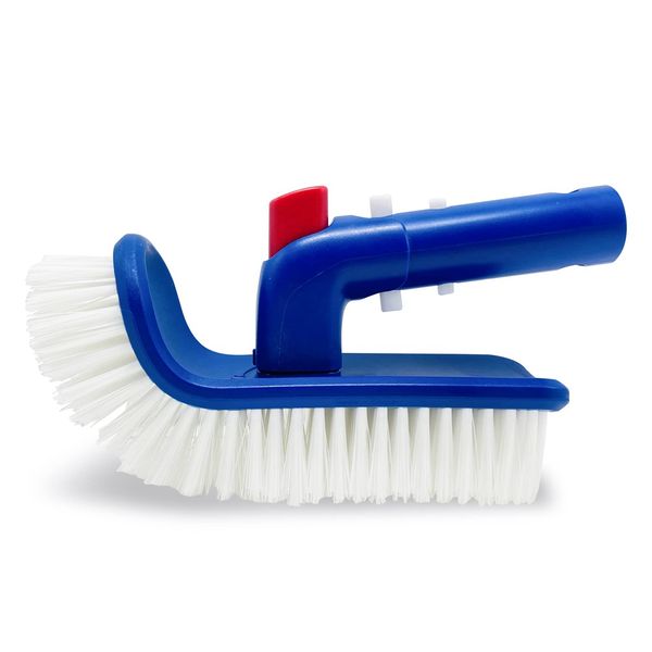 Pool Brush for Step &amp; Corner,Rotatable Hand Scrub Brush with Bristles