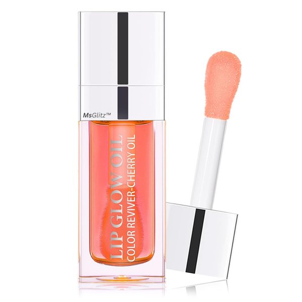 MsGlitz Lip Glow Oil Hydrates &amp; Moisturizes 24h Mirror Shine Gloss 30ml
