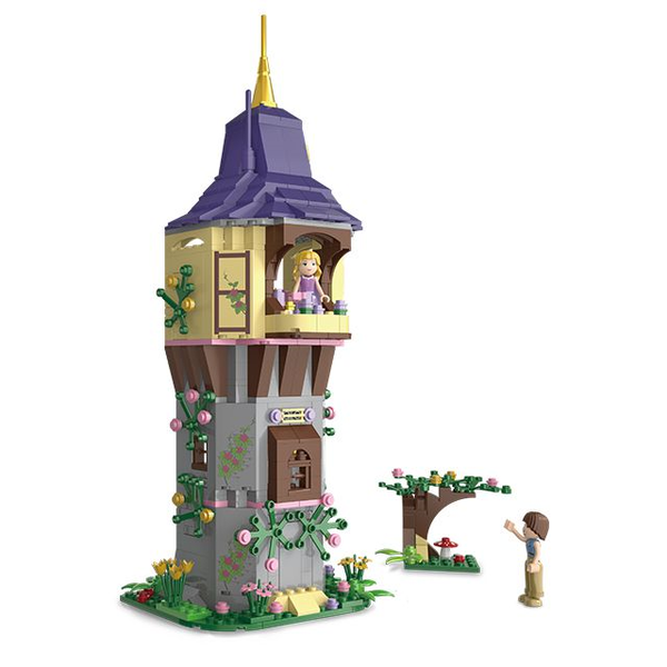 Kids Building Blocks Princess Tower Toy Set