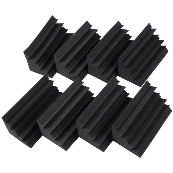 4 6 In X 4 6 In X 9 5 In Black Trap Acoustic Wall Foam (8Pcs Black)