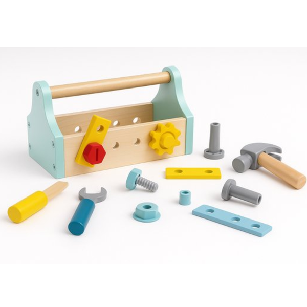 TookyToy - Pretend Play Take-Along Tool Box Toy Set