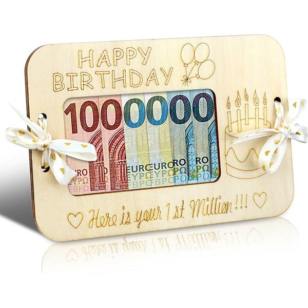 Your First Million Wooden Creative Money Clip Ornament