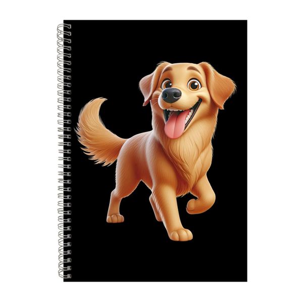 Golden Retriever A4 Notebook Spiral Lined Trendy Notepad Dog Gift Idea 303