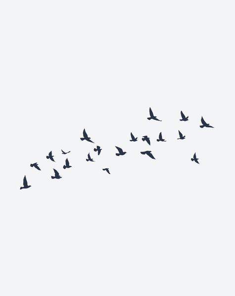 EZINK Fluttering Flock Temporary Tattoo | Lasts 1-2 Weeks