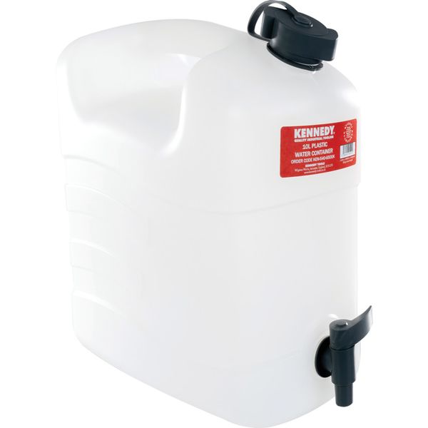 Kennedy Plastic Water Container C/W Tap 10Ltr
