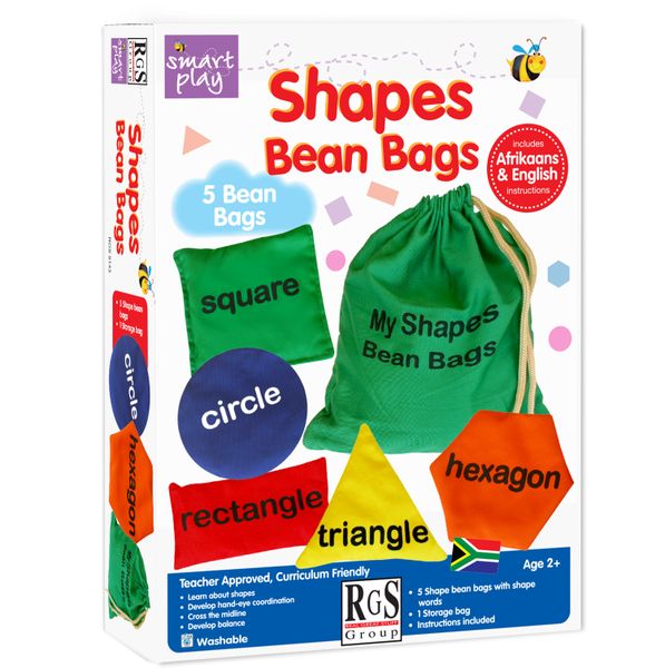RGS Group Bean Bags - Shapes - 5 Pieces with Storage Bag