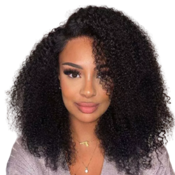 Full Frontal Brazilian Hair Wig, Kinky Curly Wig "20".