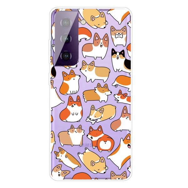 Cre8tive TPU Protective Case for Samsung Galaxy S21 (Corgi)