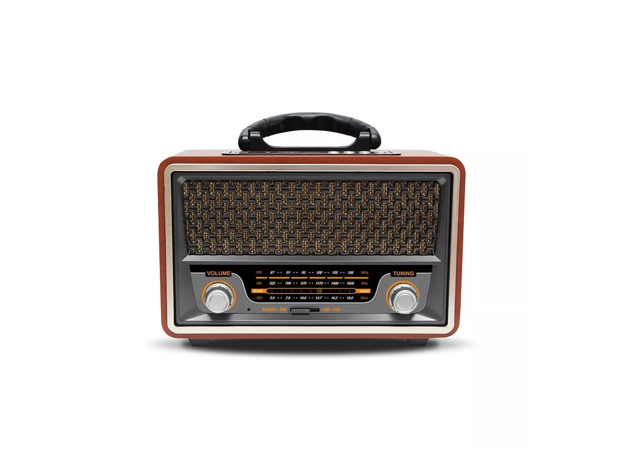 Jry Classic Retro Syle Radio (gold Grey) 