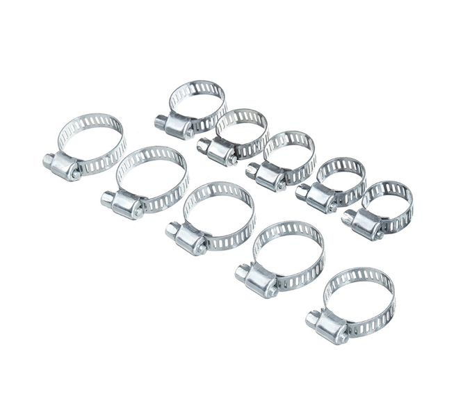 10 Pieces Hose Clamp - Silver