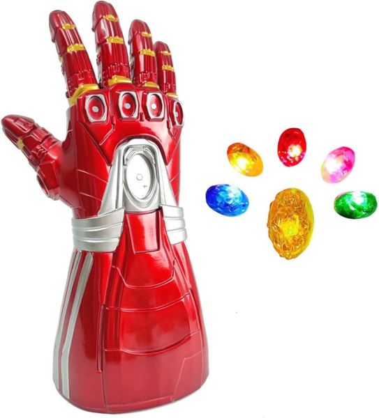 Red Infinity Gauntlet with Removable Gems
