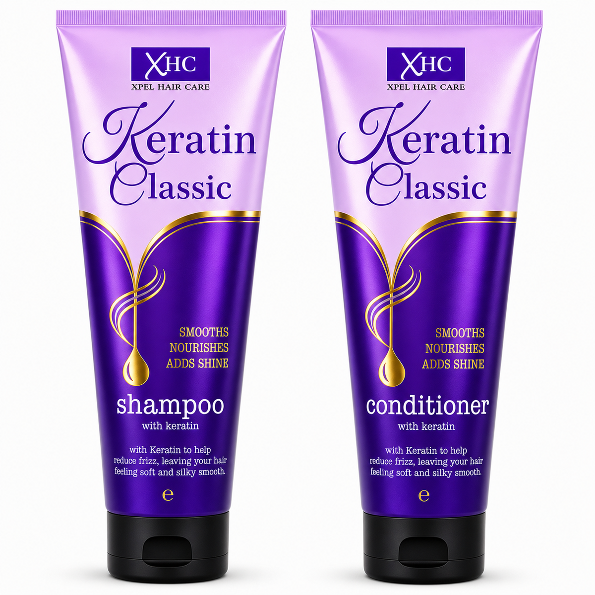 Xpel Hair Care Brazilian Keratin Shampoo & Conditioner Detangle