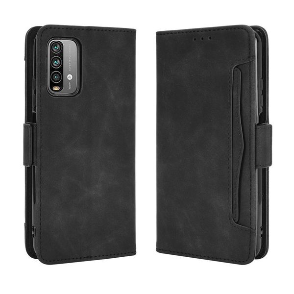 Multi Card Groove Leather Phone CaseCompatible With Redmi 9T