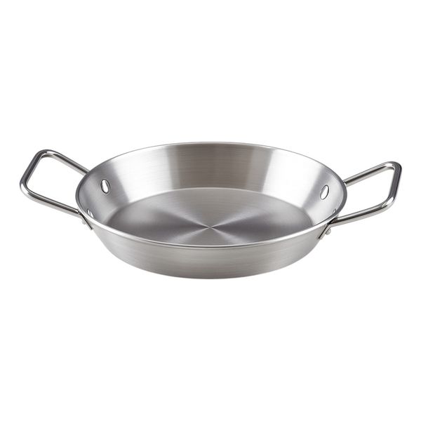 Stainless Steel Korean Style Double-Handle Seafood Pan - Silver