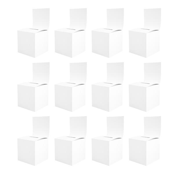 12 Pcs Sweepstakes Ballot Box Ballot Box 6 X 6 X 6 Inches