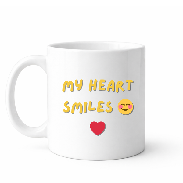 My heart smiles - Valentines - Relationship mug