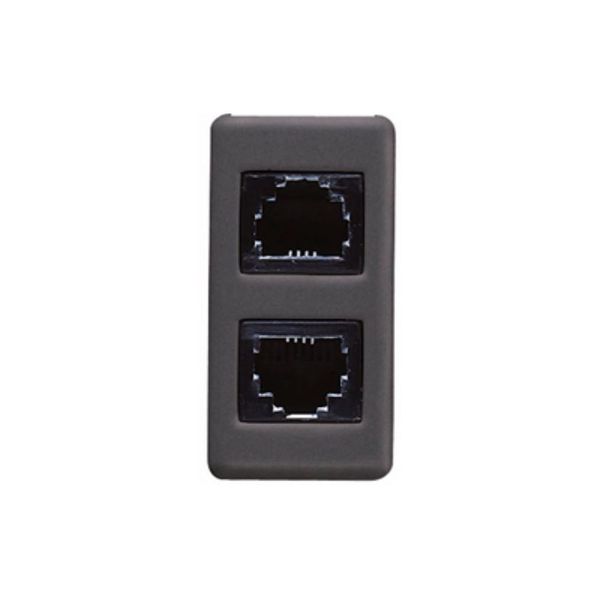 Gewiss - Phone Socket-Outlet RJ11 (ISDN 6/4) SY/BK