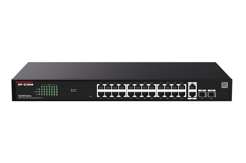 IP-COM G2228P-24-410W 26GE+2SFP Cloud Managed PoE Switch