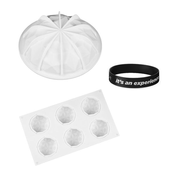 Killer Deals Mini Diamond + Diamond Cake Silicone Baking Mould Combo