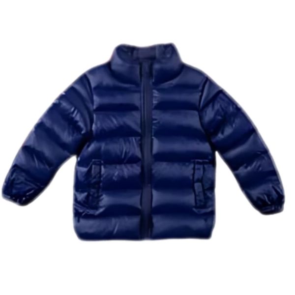 Snuggly Bits - Kids Premium Padded Winter Puffer Jacket - Navy (Ages 7-8)
