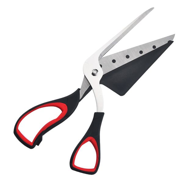 Kitchen Shear Pizza Scissors Detachable Blade Ergonomic Soft TPR Grip
