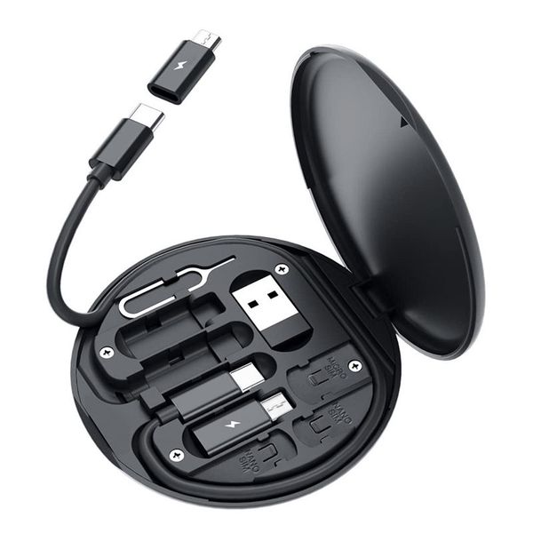 60W Multifunctional 5 in 1 Mobile Phone Fast Charging Data Cable Set