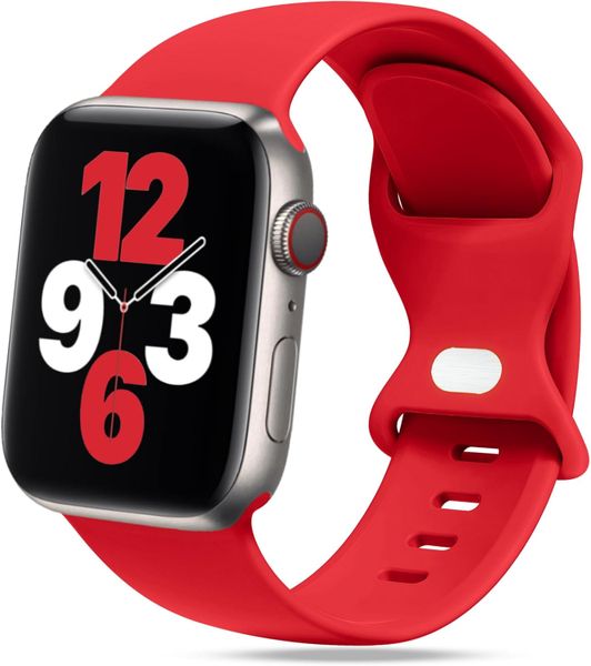 Soft Silicone Sports Watch Band Compatible With Apple - Ocean Blue