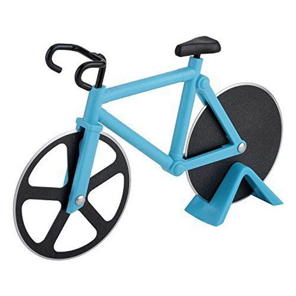 Pizza Cutter-Novelty Bicycle Blue