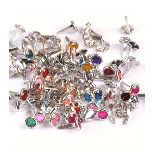 Medium Rhinestone Brads - pack of 25