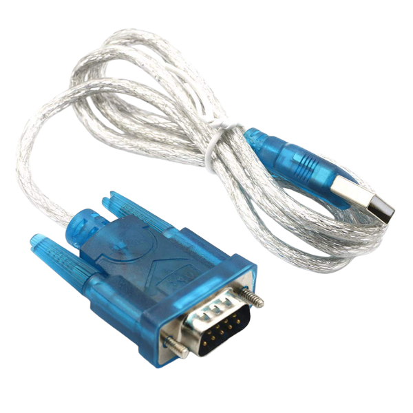 High Speed USB To Male RS232 9-Pin Conversion Cable - Blue
