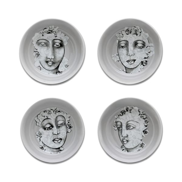 Carrol Boyes Cereal /Soup Bowl Set of 4 - Succulent Faces