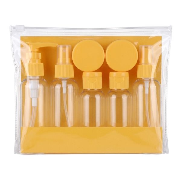 8 Piece - Multi-Piece Travel Bottle Set With Transparent Bag