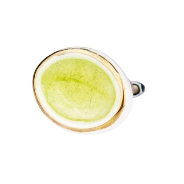 Olive Green Ceramic Drawer Knob