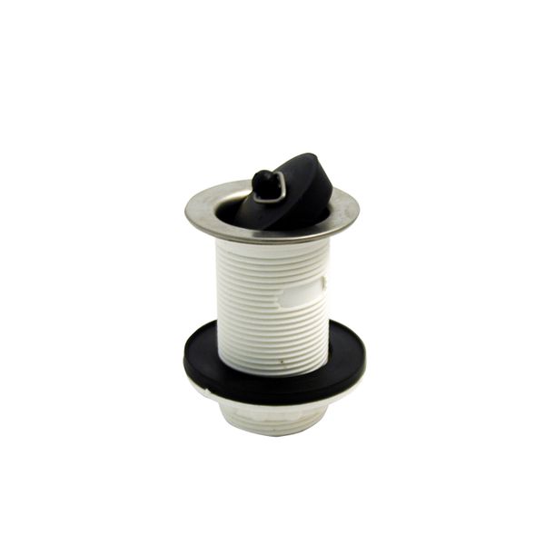 Basin Waste - Pvc + Plug - Unslotted - 3 Pack