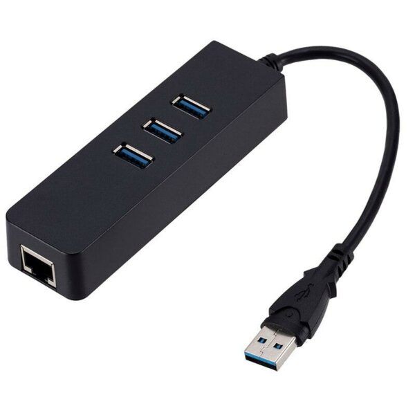 High Speed 3 Ports USB 3.0 Gigabit Ethernet LAN RJ45