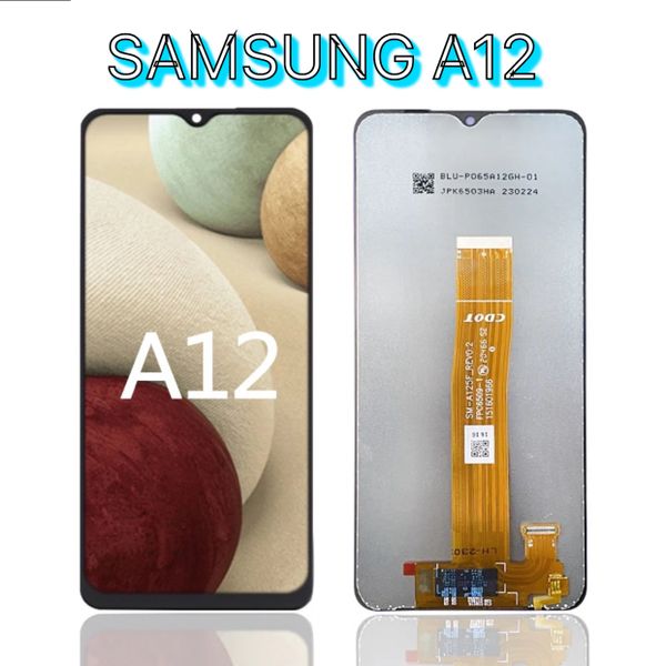 Replacement 6.5" LCD Screen &amp; Digitizer for Samsung A12 with Tempered Glass