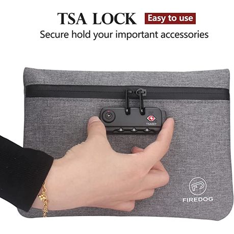 Firedog Smell Proof Bag with Combination Lock for Vapes