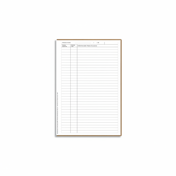 Durable A4 Security Occurrence Book - 300 Numbered Pages