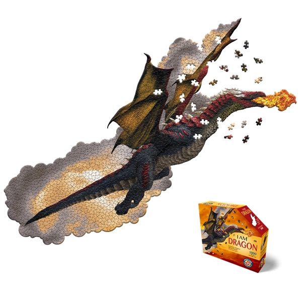 I am Dragon Shaped Jigsaw Puzzle 1000 pc by MADD CAPP Fantasy Art Challenge
