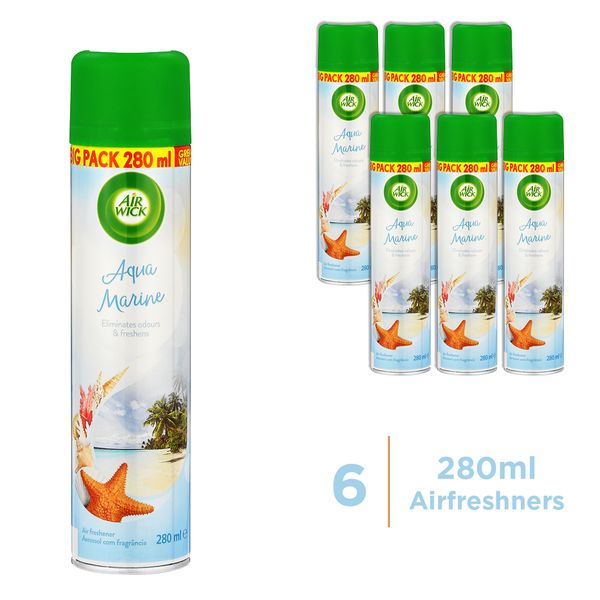 Airwick 6 x 280ml - Air Freshener - Aqua Marine