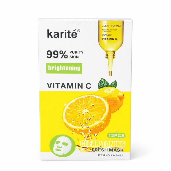 Karité Vitamin C Brightening Sheet Mask (12 Pack)