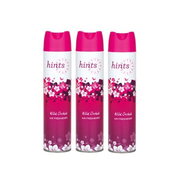 Hints Air Freshener Wild Orchard Aerosol - 3 x 300ml