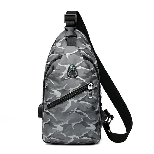 Grey Army Pattern Chest Pack Pouch - CHP-006-GR