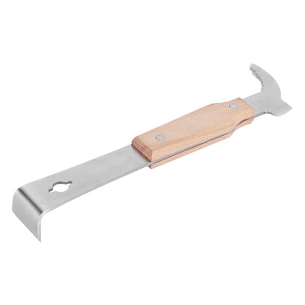 Stainless Steel Beehive Scraper with Wood Handle