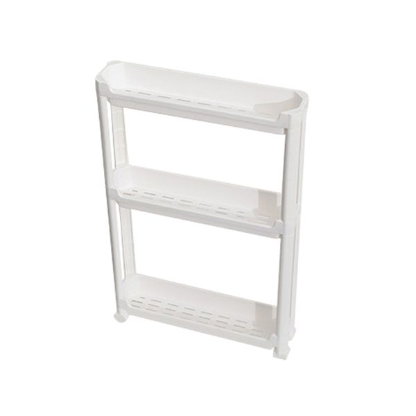 3 Layers Bathroom Door Narrow Shelf Toilet Trolley Organiser