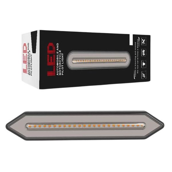 Universal LED Tail Light Bar with Sequential Brake &amp; Turn Signals - Black