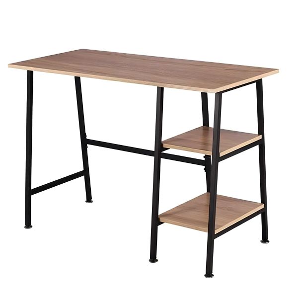 Computer Desk Home Office Table Study Desk With Shelves - 109.2x50.8x76.2cm