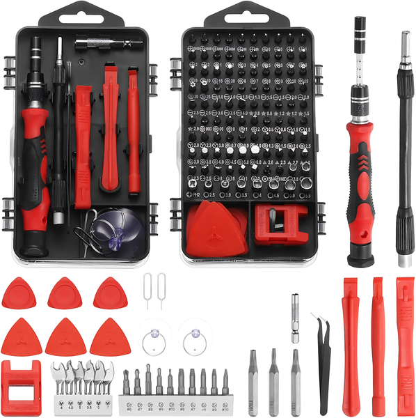 115 Piece Professional Precision Portable Repair Screwdriver Set &amp; Magnetic